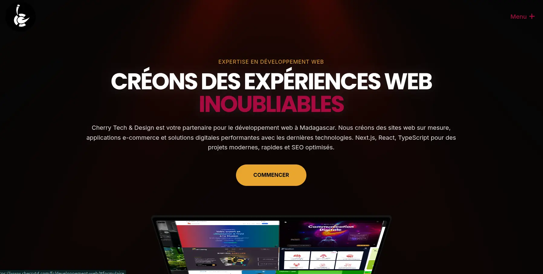 Aperçu du projet Cherry Tech & Design — capture 2