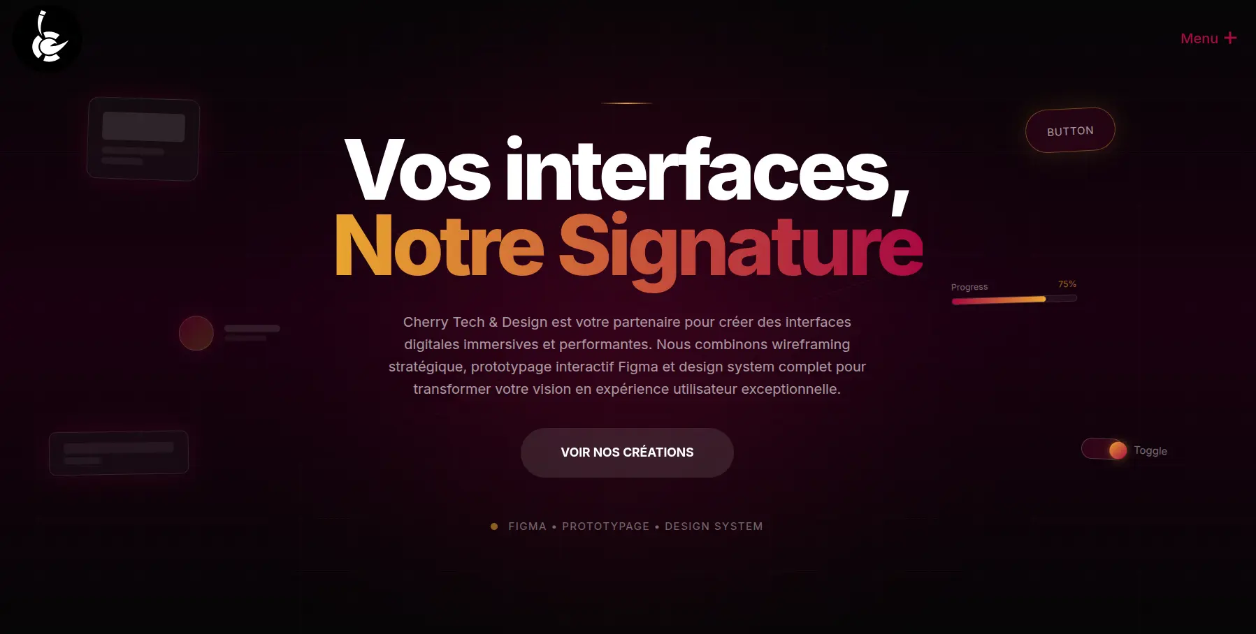 Aperçu du projet Cherry Tech & Design — capture 3